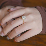 Stunning 1.0 - 2.0 CT Emerald Moissanite Engagement Ring with Solitaire Design 8