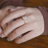 Stunning 1.0 - 2.0 CT Emerald Moissanite Engagement Ring with Solitaire Design 8