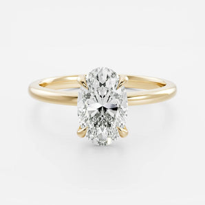 Stunning 2.0-3.0 CT Oval Moissanite Engagement Ring with Solitaire Design