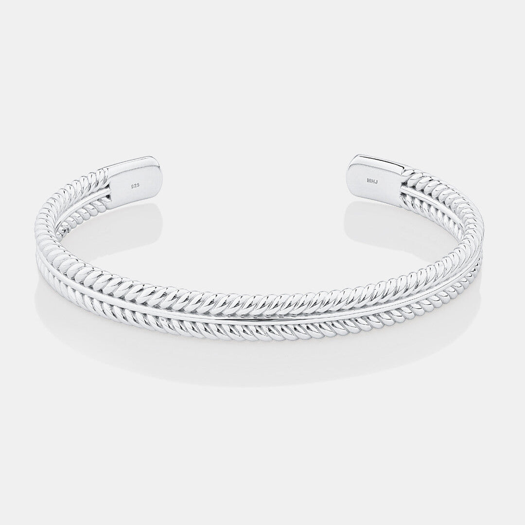 Round Cut Cubic Zirconia in 925 Sterling Silver Bracelet 1
