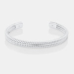 Round Cut Cubic Zirconia in 925 Sterling Silver Bracelet 1