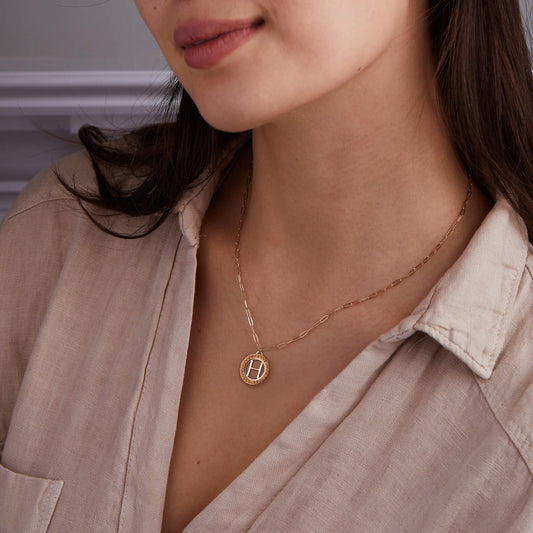 0.09 TCW Round Citrine Lab Made Diamond- November Birthstone Necklace 2