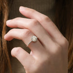 Stunning 0.50-1.50 CT Round Moissanite Engagement Ring With Bezel Design 7