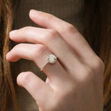Stunning 0.50-1.50 CT Round Moissanite Engagement Ring With Bezel Design 7