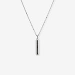 Round Cut Cubic Zirconia in 925 Sterling Silver Necklace 1