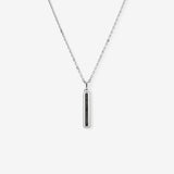 Round Cut Cubic Zirconia in 925 Sterling Silver Necklace 1