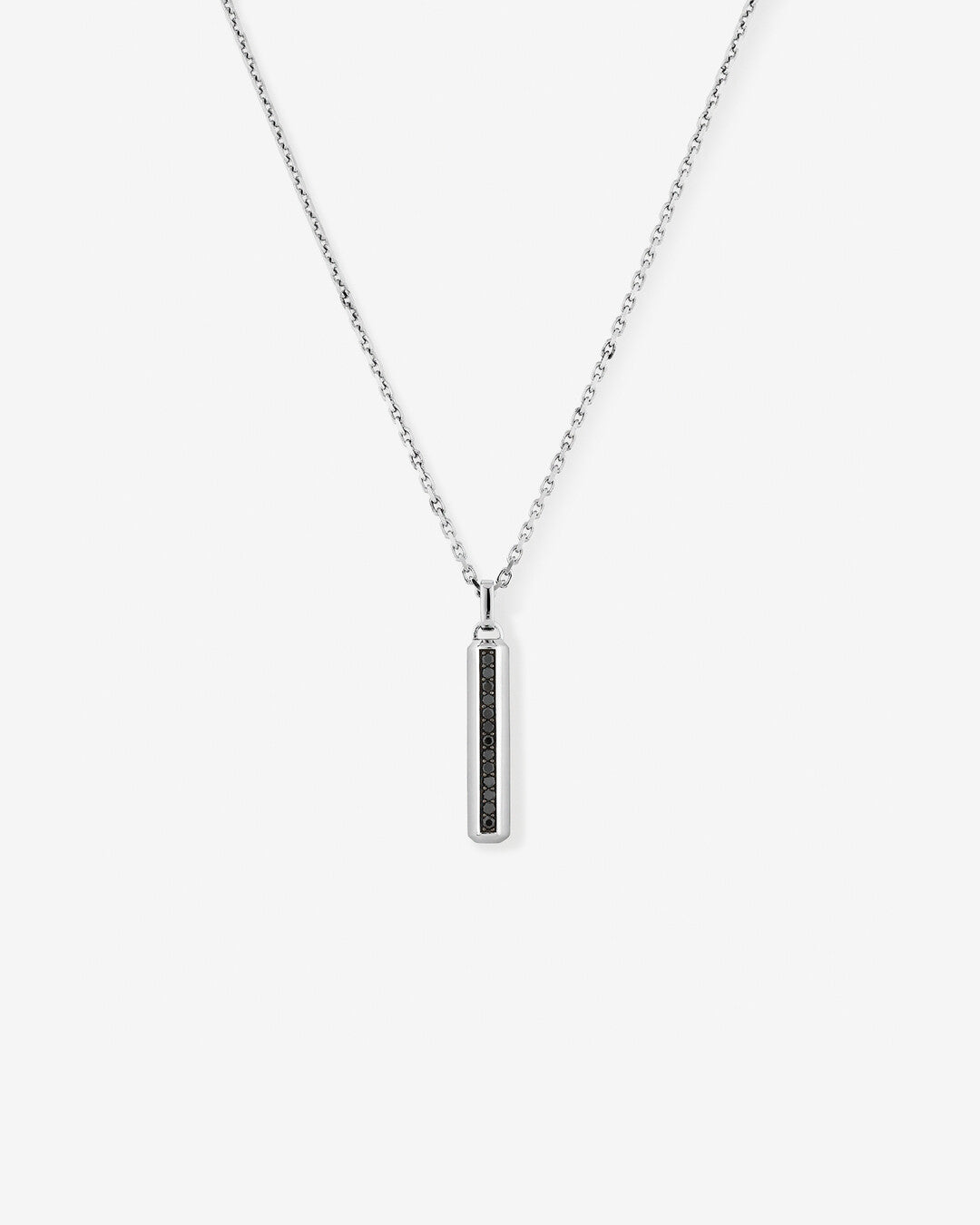 Round Cut Cubic Zirconia in 925 Sterling Silver Necklace 1