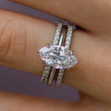 Marquise Cut Solitaire Style Cubic Zirconia in 925 Sterling Silver Ring 4