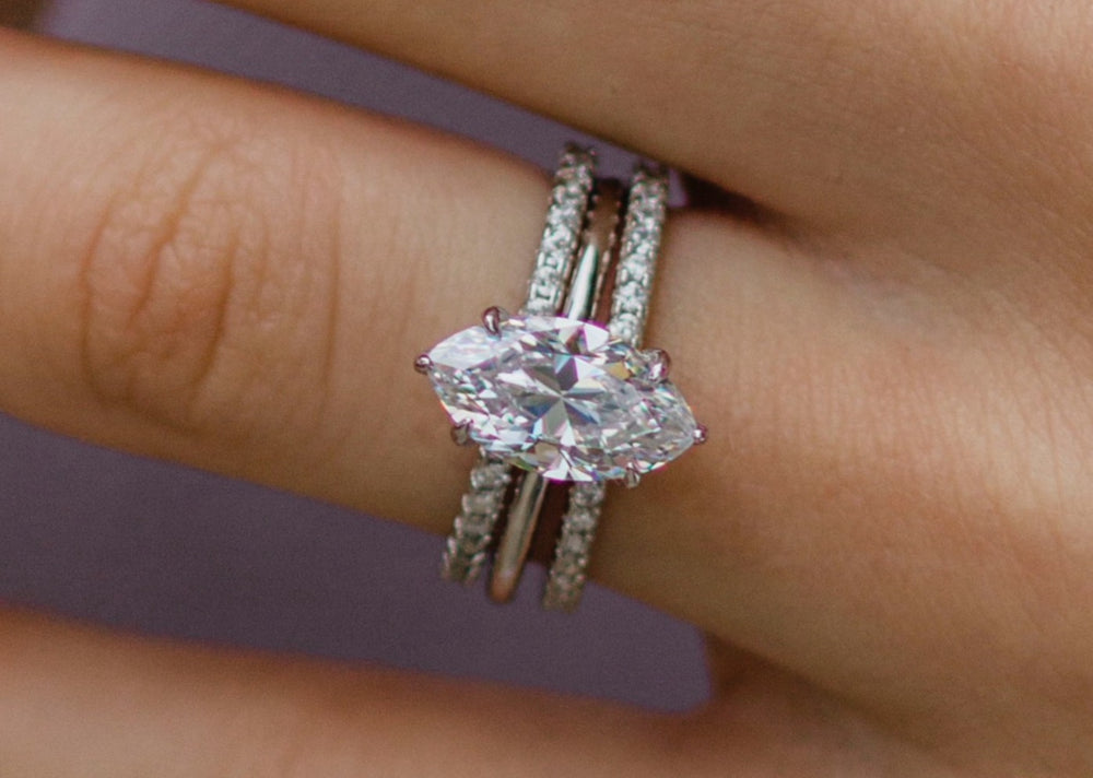 Marquise Cut Solitaire Style Cubic Zirconia in 925 Sterling Silver Ring 4