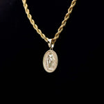 Lady Of Guadalupe Style Silver Pendant for Him 2