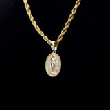 Lady Of Guadalupe Style Silver Pendant for Him 2