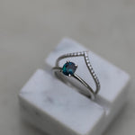 0.225 CT Round Curved CVD EF/VS Diamond Wedding Band 8