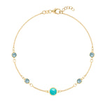 0.25 CT Round Topaz Lab Made Diamond- December Birthstone Bracelet 1