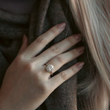 Stunning 1 CT Oval Moissanite Engagement Ring With Halo Design 9