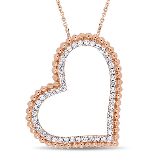 Round Cut Cubic Zirconia in 925 Sterling Silver Necklace 1