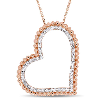Round Cut Cubic Zirconia in 925 Sterling Silver Necklace 8