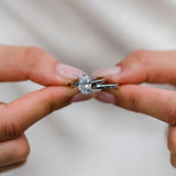 Oval Cut Solitaire Style  Cubic Zirconia in 925 Sterling Silver Ring 5