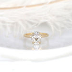 Stunning 2.5 CT Oval Moissanite Engagement Ring with Hidden Halo Design 1
