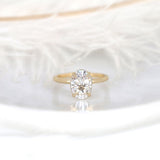 Stunning 2.5 CT Oval Moissanite Engagement Ring with Hidden Halo Design 1