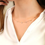 Customized Letter Name Necklace in Solid Gold 2