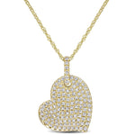 Round Cut Cubic Zirconia in 925 Sterling Silver Necklace 12