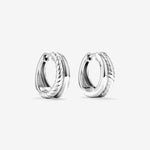 Round Cut Cubic Zirconia in 925 Sterling Silver Earrings 1