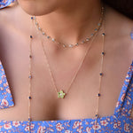 0.08 CT Round Peridot Lab Made Diamond- August Birthstone Necklace 6