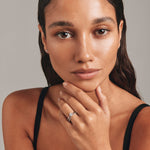 Stunning 0.3 CT Oval Moissanite Engagement Ring In Halo Design 6