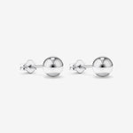 Round Cut Cubic Zirconia in 925 Sterling Silver Earrings 3