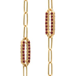 2.5 TCW Round Garnet Lab Made Diamond- January Birthstone Necklace 4