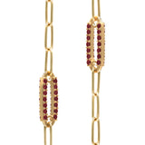 2.5 TCW Round Garnet Lab Made Diamond- January Birthstone Necklace 4
