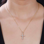 Round Cut Cubic Zirconia in 925 Sterling Silver Necklace 2