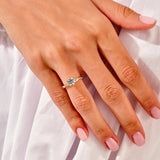 Stunning 1.0 CT Round Moissanite Engagement Ring with Twisted Pave Design 7