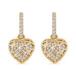Round Cut Cubic Zirconia in 925 Sterling Silver Earrings 6