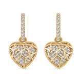 Round Cut Cubic Zirconia in 925 Sterling Silver Earrings 6