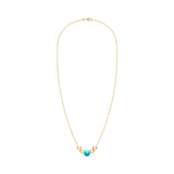 0.06 CT Round Topaz Lab Made Diamond- December Birthstone Necklace 4