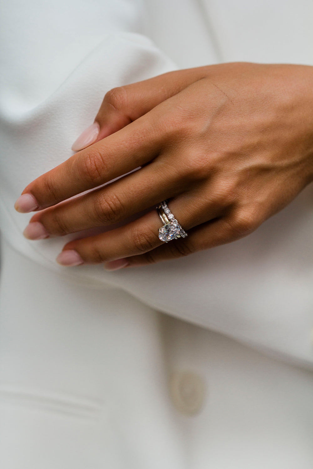 Oval Cut Cubic Zirconia in 925 Sterling Silver Ring 4