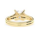 Stunning 2.0 CT Princess Moissanite Engagement Ring with Split Shank Design 5