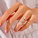 Stunning 1.50 CT Oval Moissanite Engagement Ring with Cluster Design 5