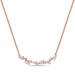 Round Cut Cubic Zirconia in 925 Sterling Silver Necklace 12