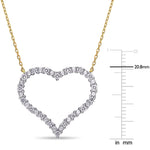 Round Cut Cubic Zirconia in 925 Sterling Silver Necklace 10