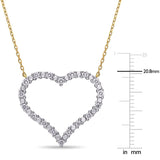 Round Cut Cubic Zirconia in 925 Sterling Silver Necklace 10