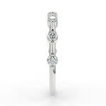 Stunning 0.28 TCW Round Moissanite Stones Dainty Wedding Band 7