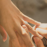 Stunning 1 CT Oval Moissanite Engagement Ring With Halo Design 10