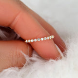 Stunning 0.38 TCW Round Moissanite Stones Half Eternity Wedding Bands 11