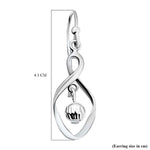 Round Cut Cubic Zirconia in 925 Sterling Silver Earrings 5