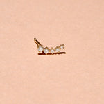 1.0 TCW Round Shape Moissanite Studs Earring in Gold 1