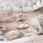 Stunning 3.0 CT Round Moissanite Engagement Ring with Hidden Halo Design 3