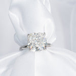 Stunning 4.50 CT Cushion Moissanite Engagement Ring with Solitaire Design 8