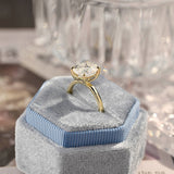 Stunning 3.0 CT Oval Moissanite Engagement Ring with Solitaire Design 7
